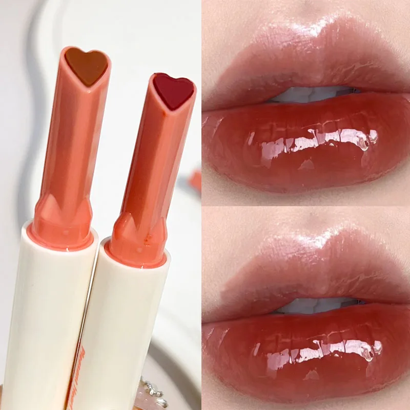 Clear Water Light Lipstick specchio idratante Solid Lip Gloss Pen Lasting Jelly Pink Lip Tint Pencil coreano Lip Makeup Cosmetic