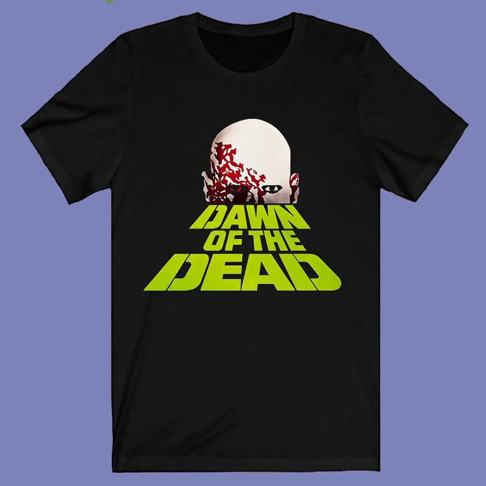 Dawn of The Dead Horror Movie Men's Black T-shirt Size S-3XL