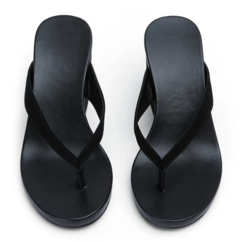 yaojing-pantoufles-a-talons-hauts-pour-femmes-a-la-mode-tongs-pantoufles-en-daim-noir-A-propos-de-12-cm-de-hauteur-du-talon-chaussures-d'ete-pour-femmes