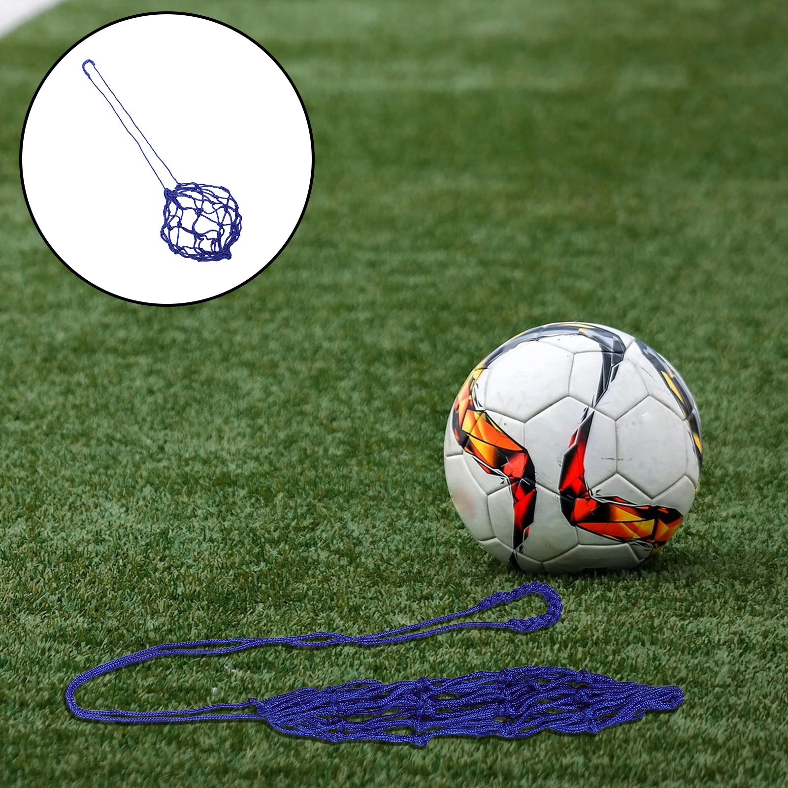 

2 Pcs Soccer Ball Net Polypropylene Training Equipment for Kids Boys Girls Lightweight Portable Bungee Trainer Net Soccer