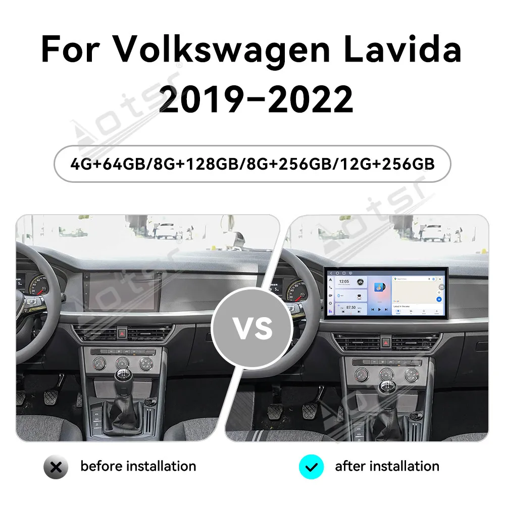 For Volkswagen Lavida 2019-2022 15.8 Inch In-Dash Touchscreen Car Radio GPS Navigation Carplay Android Auto Plug & Play Upgrade