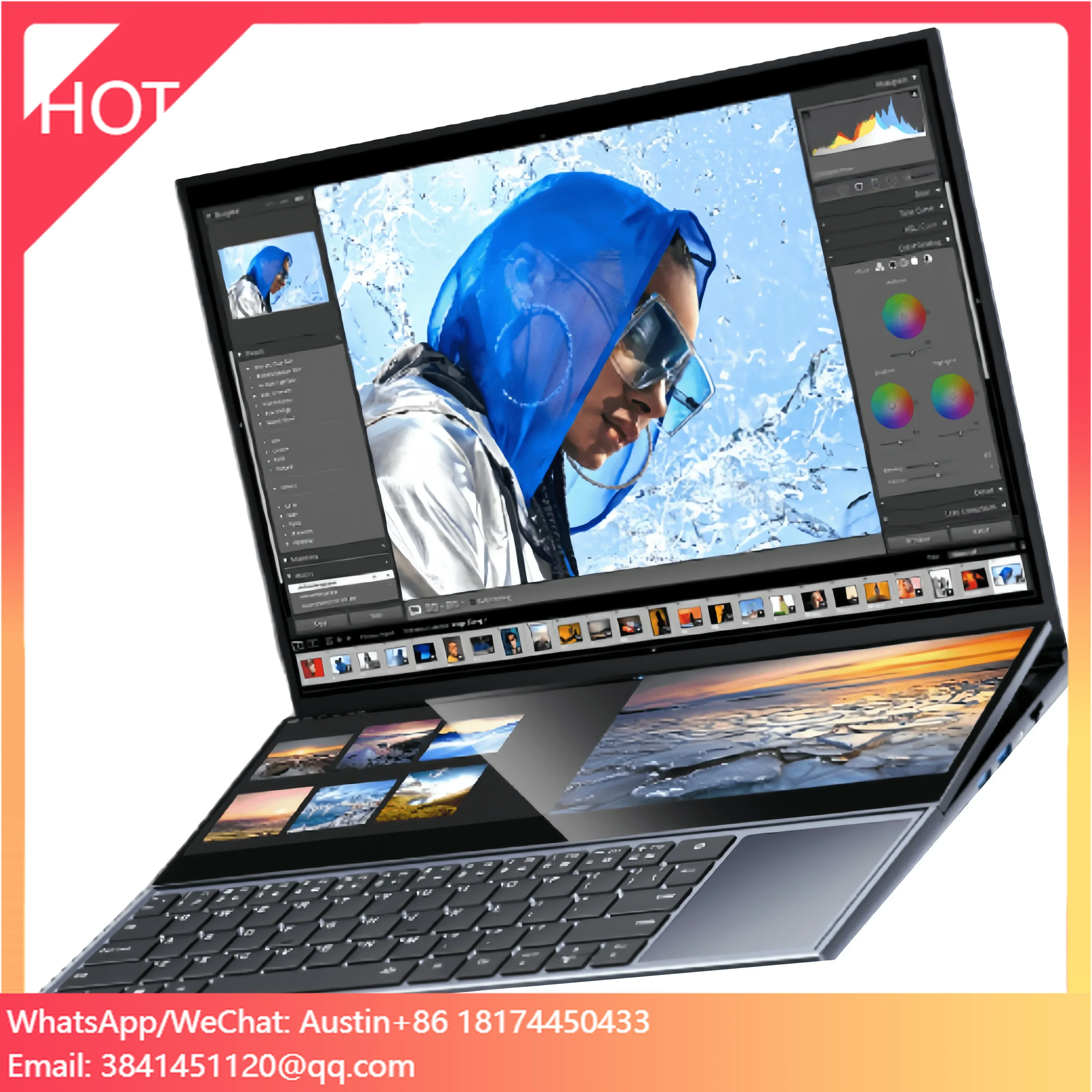 2024 ZBOOK Pro UX582 16 بوصة + 14 بوصة تعمل باللمس شاشة مزدوجة مزدوجة 32 جيجابايت 1 تيرا بايت 2 تيرا بايت SSD Core I7 10th Gen كمبيوتر محمول للأعمال
