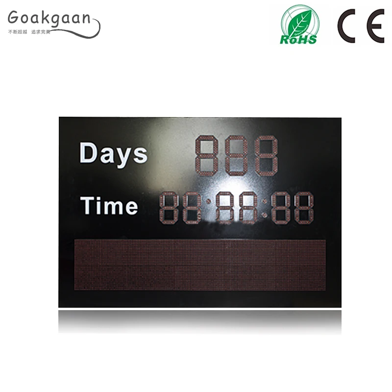 10 Inch LED Outdoor Digital Screen Oil Price Display Countdown Timer for Business Use