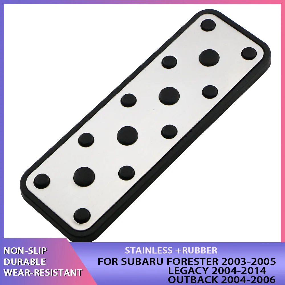 Car Dead Pedal Foot Rest Pedal Cover for Subaru Forester SJ SH SG XV Impreza Legacy VI Outback BL BP BS Accessories