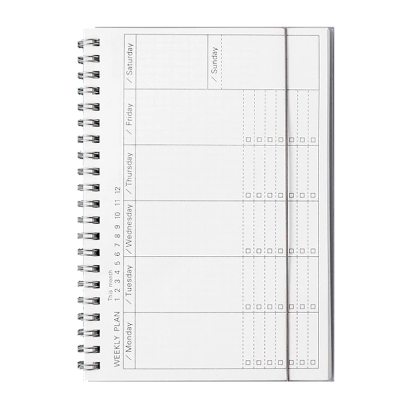 Undated Daily Weekly Monthly Planner Goals Notebook for To Do List Habit Tracker