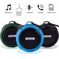 # C6 altoparlante compatibile con Bluetooth grande ventosa Bluetooth Stereo sport all'aria aperta Mini supporto TF Subwoofer portatile impermeabile