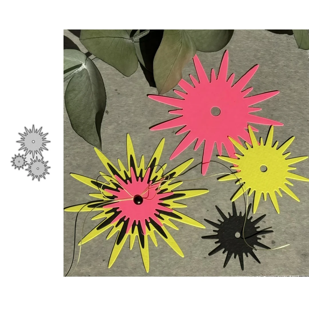 2025, Neuankömmling, Herzstück, Stern-Blumen-Metall-Stanzformen für DIY Scrapbooking, Kartenherstellung, Schablonen, Prägung, Handwerk, Dekoration