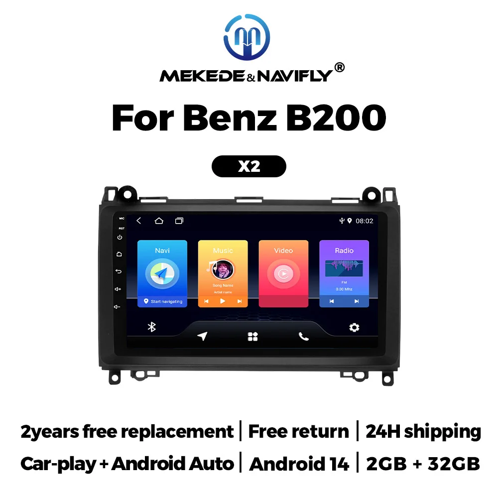 

NaviFly 9inch Android Car Radio Video Player For Mercedes Benz W169 W245 W639 W906 Sprinter B160 B170 B200 Vito Viano A/B Class
