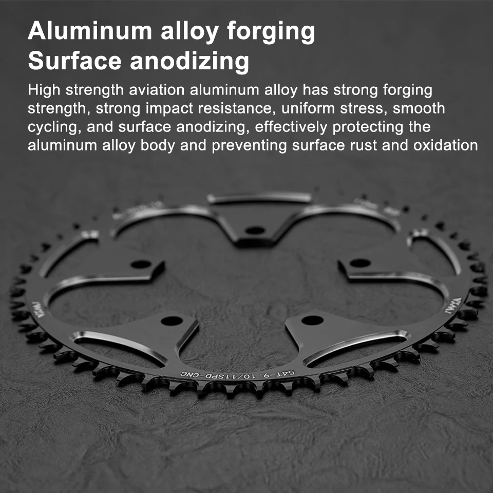 VXM 110BCD Road Bike Narrow Wide Chainring 36T-58T Bike Chainwheel For shimano sram Bicycle crank Accessories with 5 Disc Screws