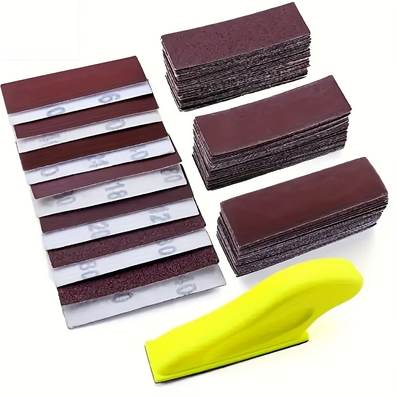 43/57Pcs Mini Manual Detail Sander 3.5