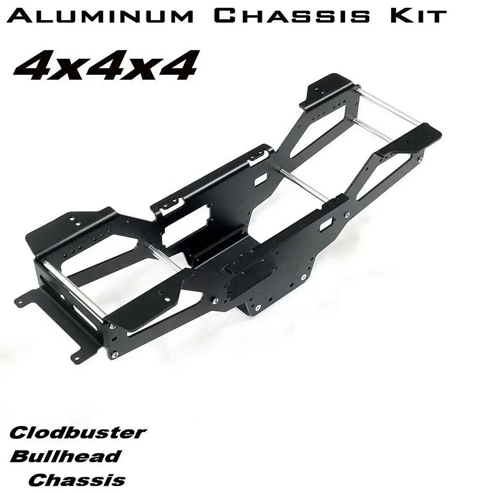 New Aluminum Chassis kit for Tamiya 4X4x4 Clod buster/bull head