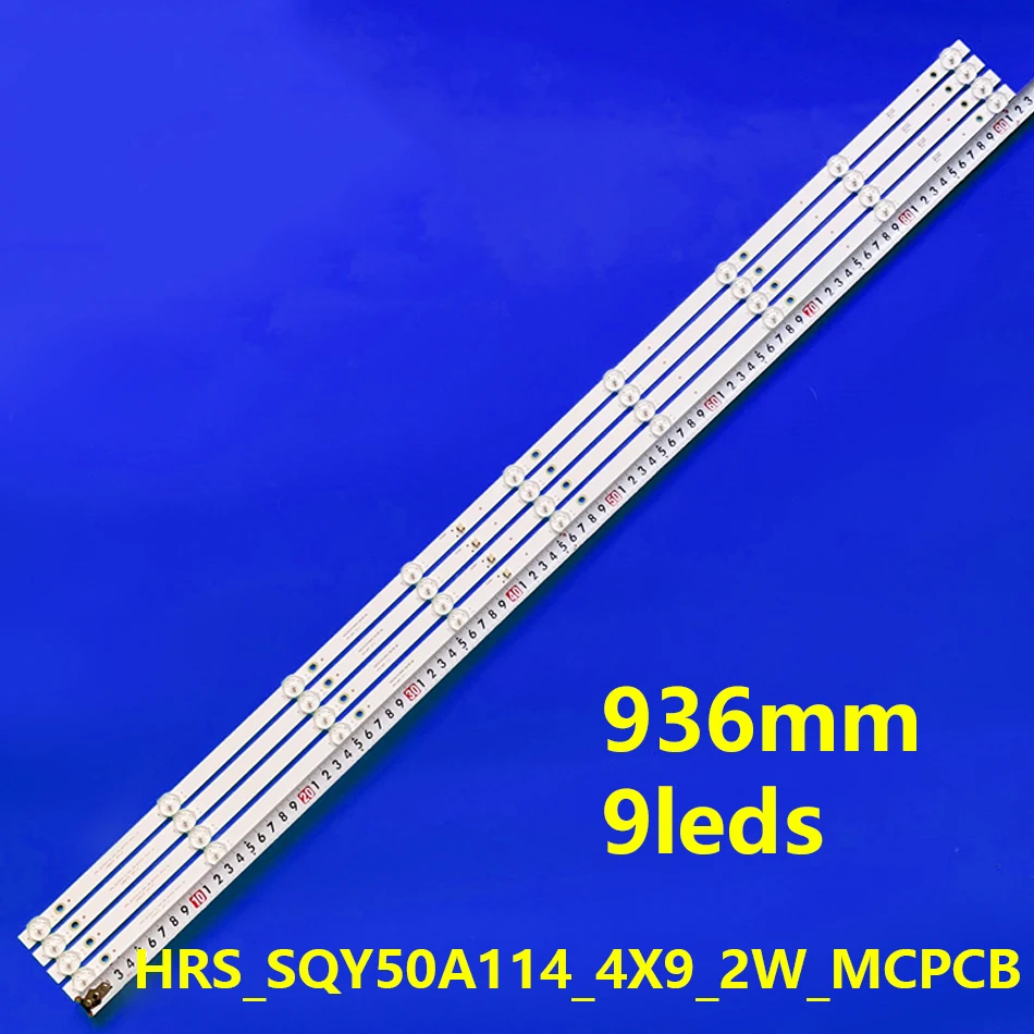 

4pcs LED AE0110540 HRS_SQY50A114_4X9_2W_MCPCB 12mm_V2 NVR-8060-504K2S-SMA-N KROMS LINE KS500SM4K RLDED5098-B-UHD PLED5042-B-UHD