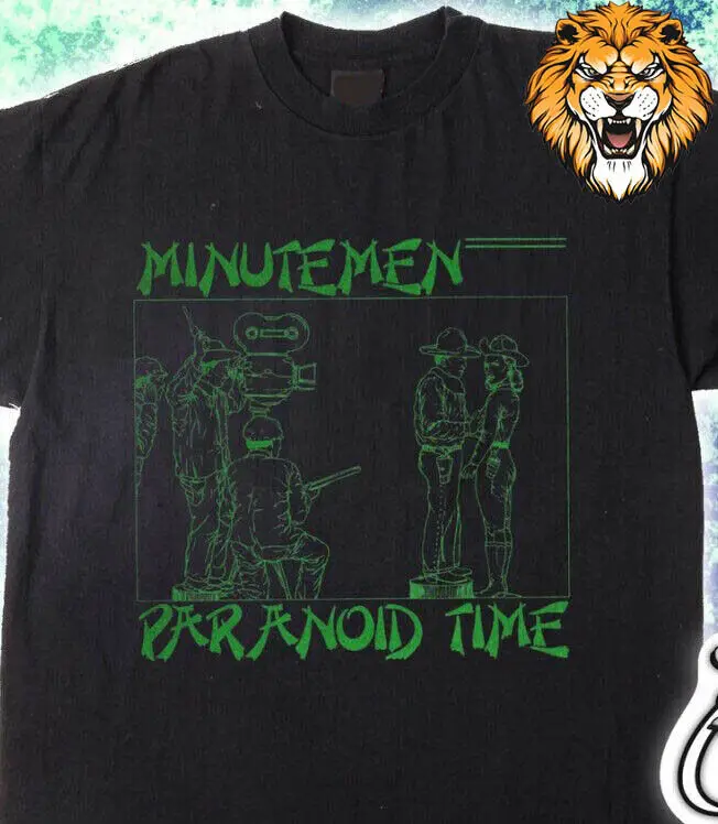 Minutemen-Camisa de banda de Punk, camisa de S-3XL, con horario de China, Q7854