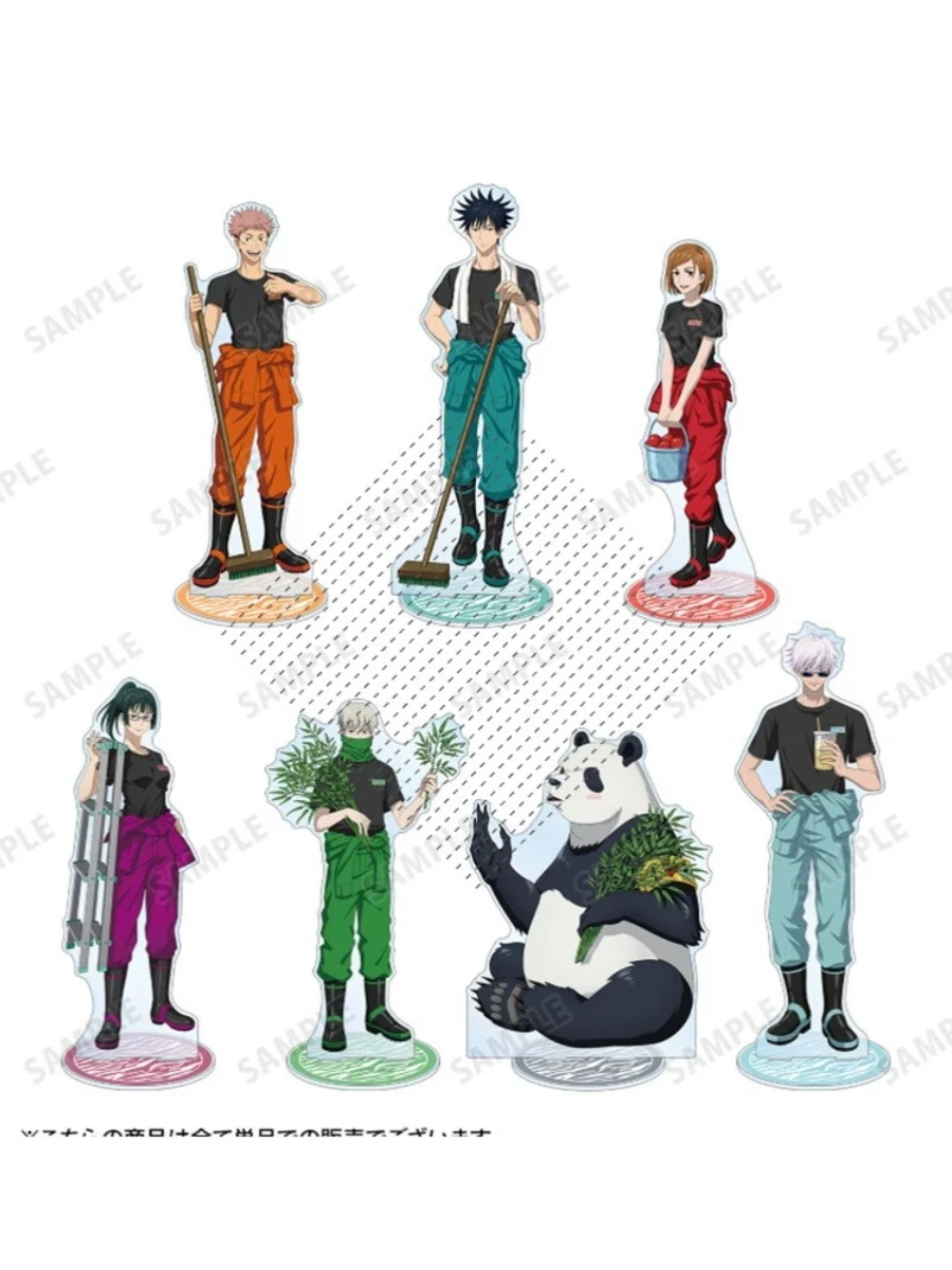 Anime Jujutsu Kaisen Satoru Gojo	Geto Suguru Cosplay Tobu Zoo Acrylic Standing Sign High Appearance Level Desktop Ornament Cute