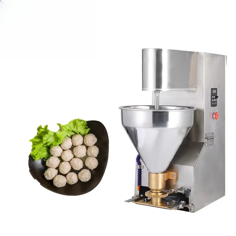 

Small Mini Commercial Automatic Fishball Beef Fish Stuffed Meatball Making Molding Forming Machine