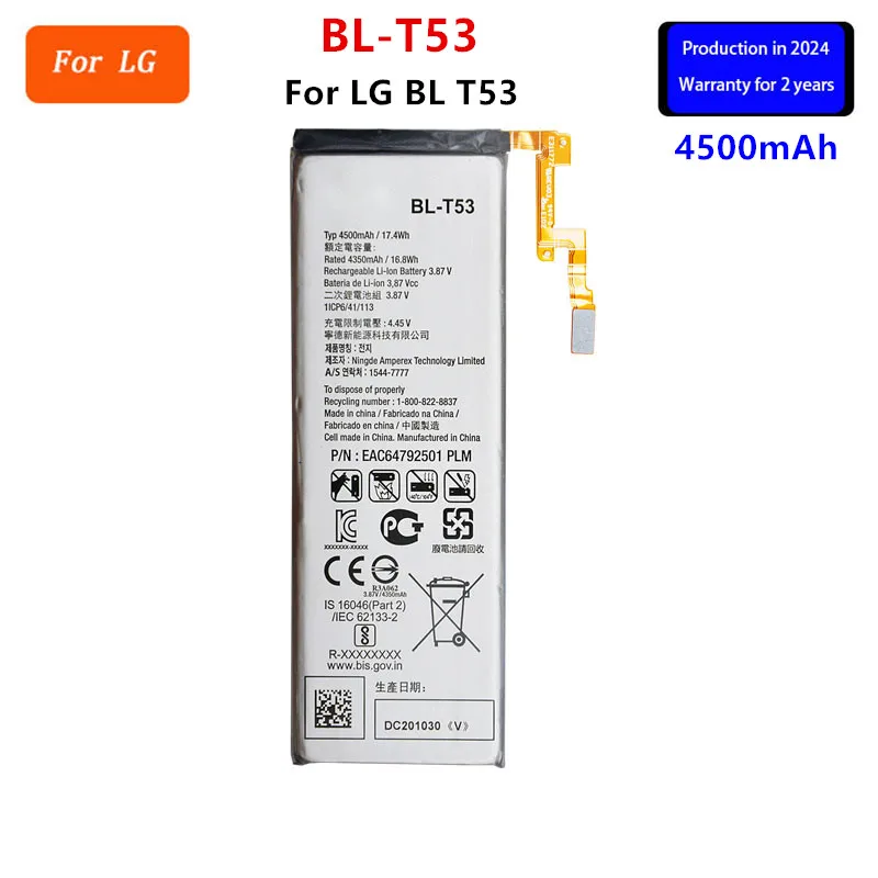 

Original BL-T53 4500mAh Battery For LG BL T53 BL T53 Mobile phone Batteries