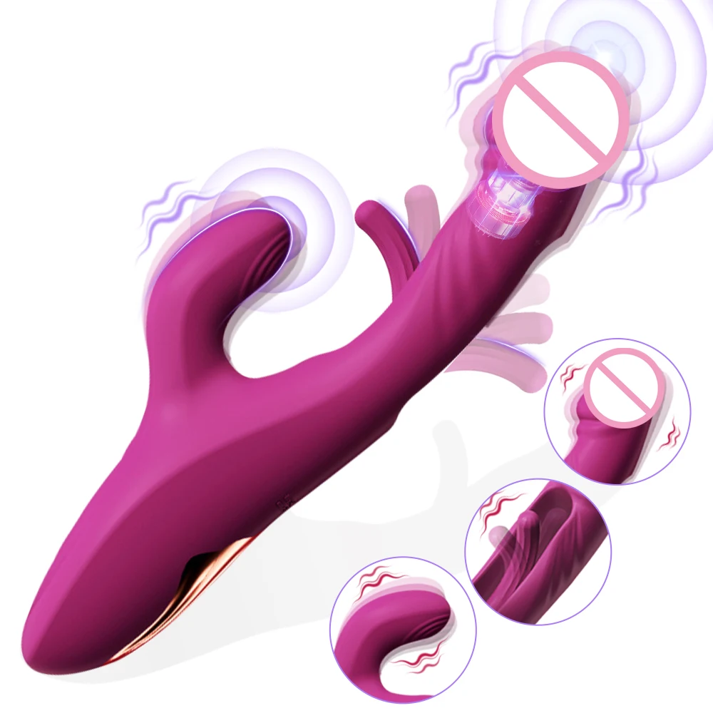 Vibrador 3 em 1 para Mulheres, Massageador de Ponto G, 10 Modos de ...