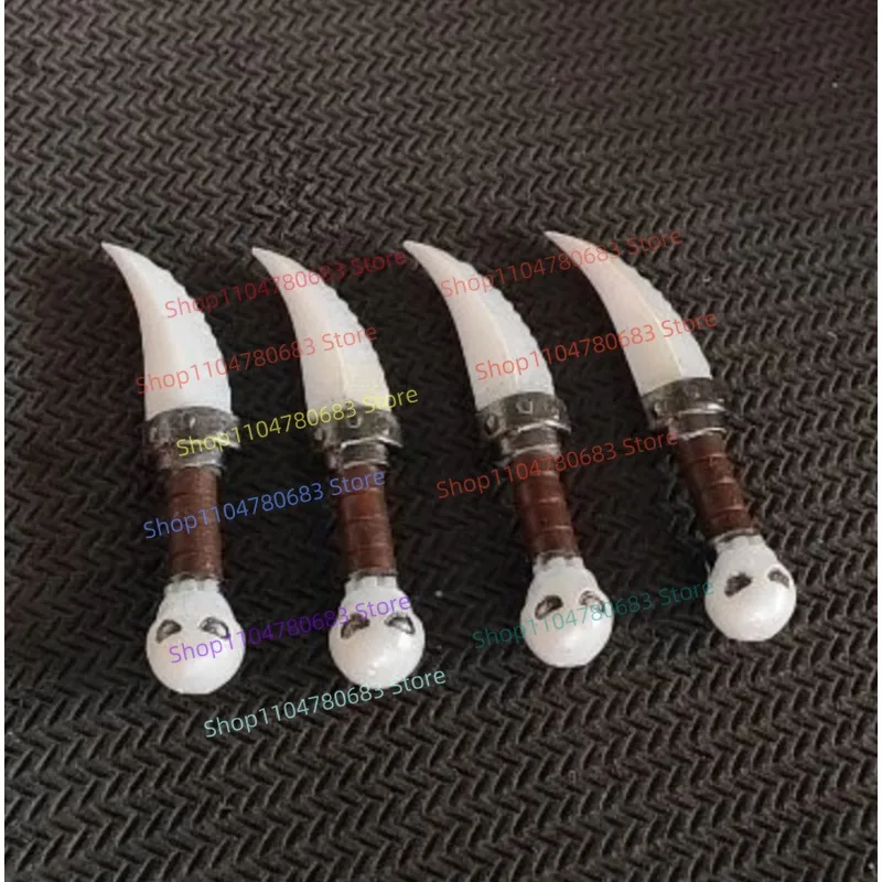 

MOC Building Block Mini Figure Accessory Four-Armed Bone Knife Assembly Model Ornament Anime Cartoon Toy Holiday Gift Collection