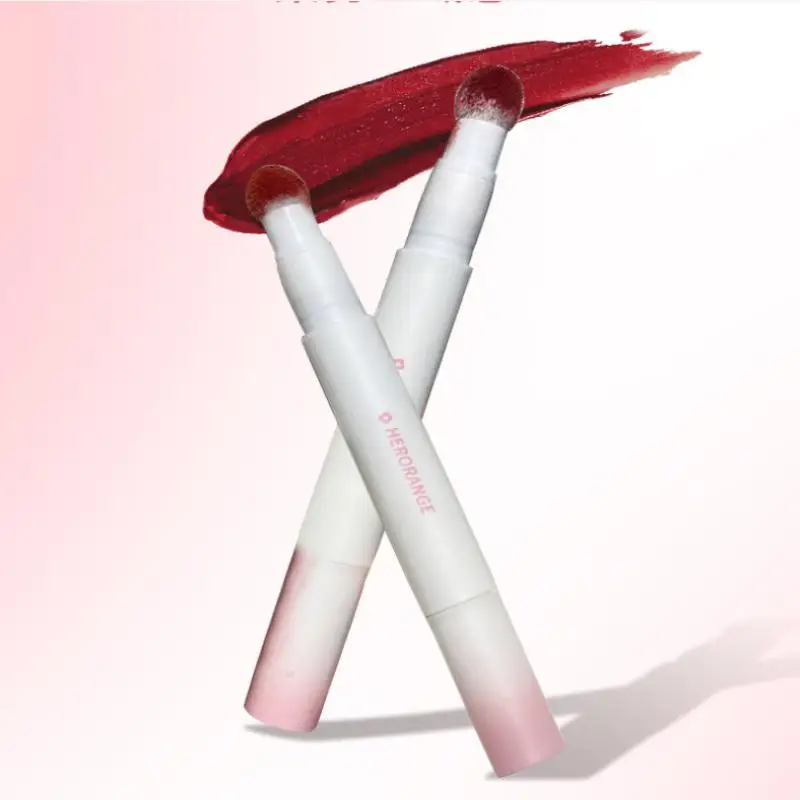 HERORANGE Lip Glaze Flüssige Lippenstift-Creme, Nude Matte Rose Red Pigment, wasserfest, langlebig, Farbstoff, Wangen-Lippentönungspaste