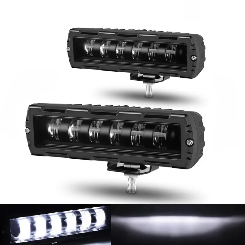 6 Inch Led Bar 7D Lens Work Light Bar 6‘’ 7D Driving Beam Spotlight For Car SUV ATV Truck Tractor Daytime Light 12V Car Styling