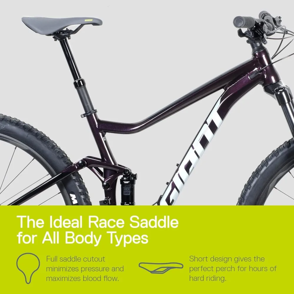مقعد وسرج مريح لدراجة السباق - خفيف الوزن للأداء العالي - مناسب عالمي لأي مقعد دراجة - يقلل الضغط