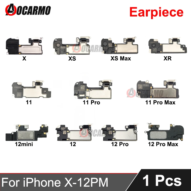 Aocarmo For Apple iPhone X XS Max XR 11 12 mini Pro Max 11ProMax 12ProMax Top Earpiece Ear Speaker Replacement Part