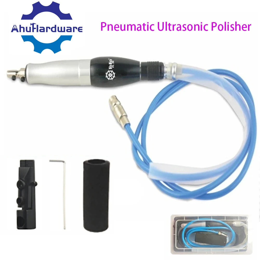 Pneumatic Air Ultrasonic Grinding Polishing Machine Tool Metal Mold Mirror Polish Remove EDM Lines Stroke 0.6/0.7mm air machine