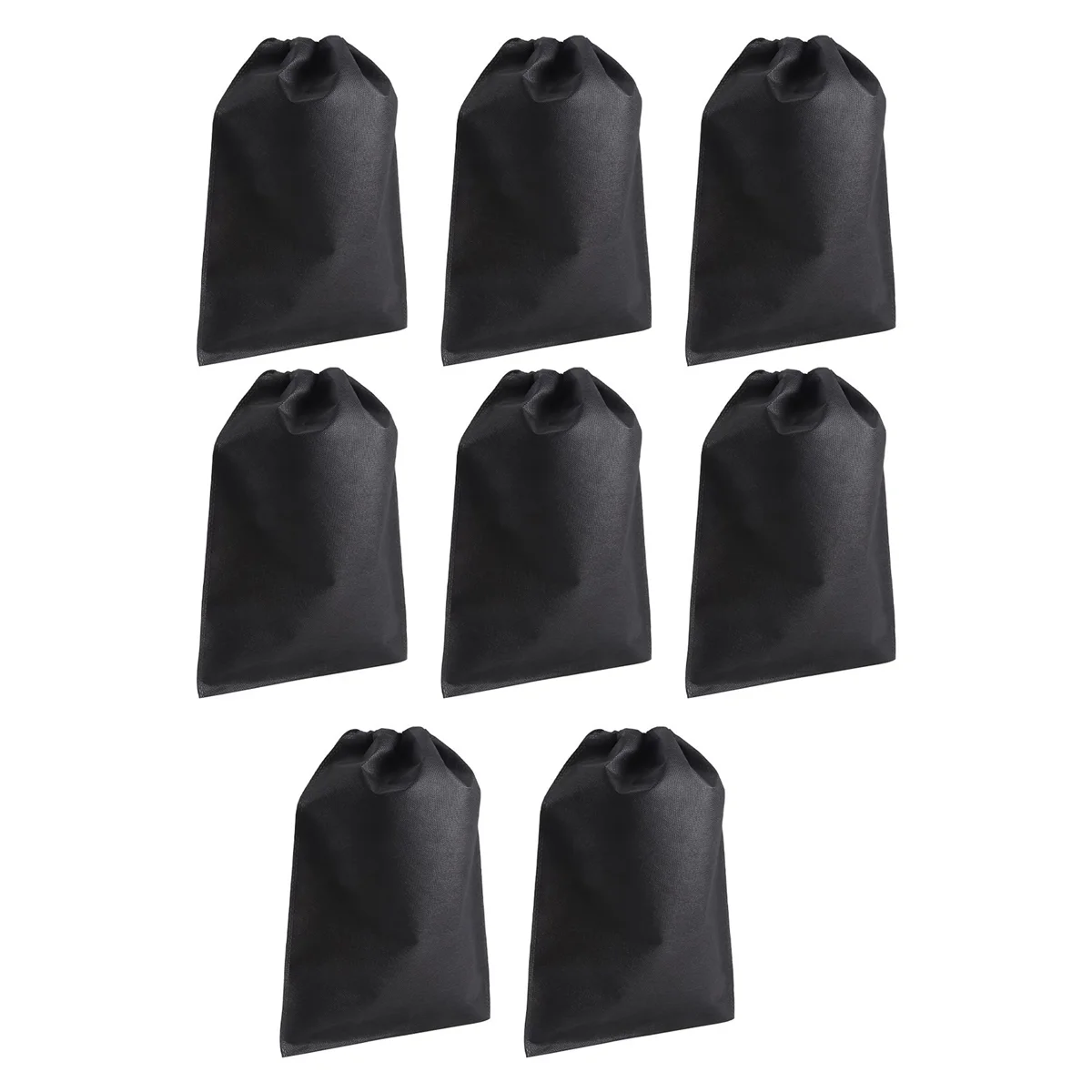 8 Pcs Shoes Bag, Cover Shoes Black Waterproof Anti-dust Storage Portable Bags for Travel Sports