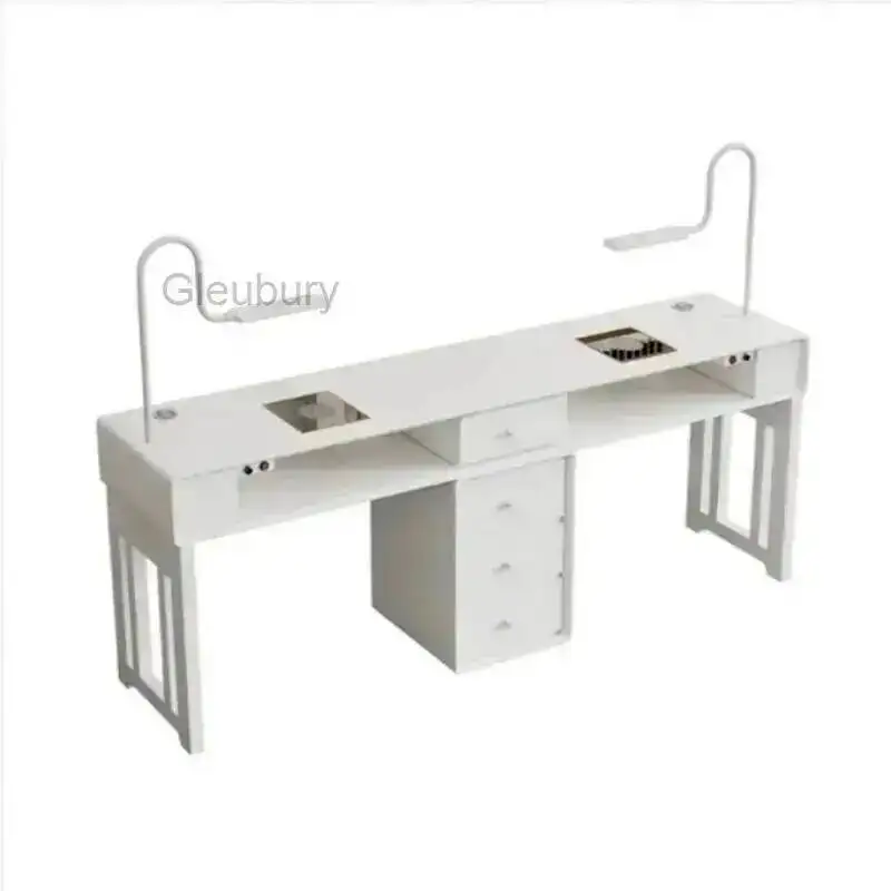 Nail Professional Desk LED Salon Light Stylist Nail Manicure Table Beauty Manicure Equipment Furniture Mesa Manicurista Ongle