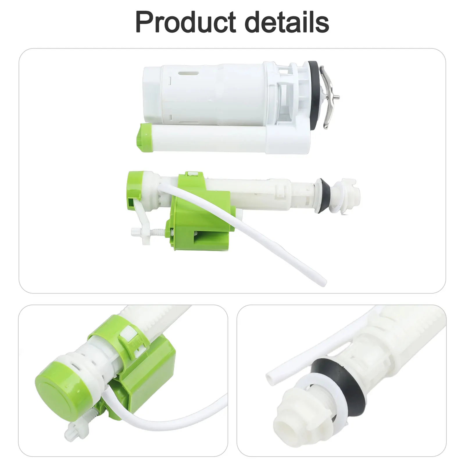 

Комплект для замены наполнительного и сливного клапанов унитаза с регулируемой высотой для эффективного потока воды и герметичной конструкции.