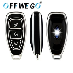 Étui à clés de voiture à 3 boutons pour Ford, C-Max, Mondeo, Kuga, Fi.C., Titanium, Ford Focus 3, 4 ST, MK3, MK4, Key Fob Cover Case, Bag