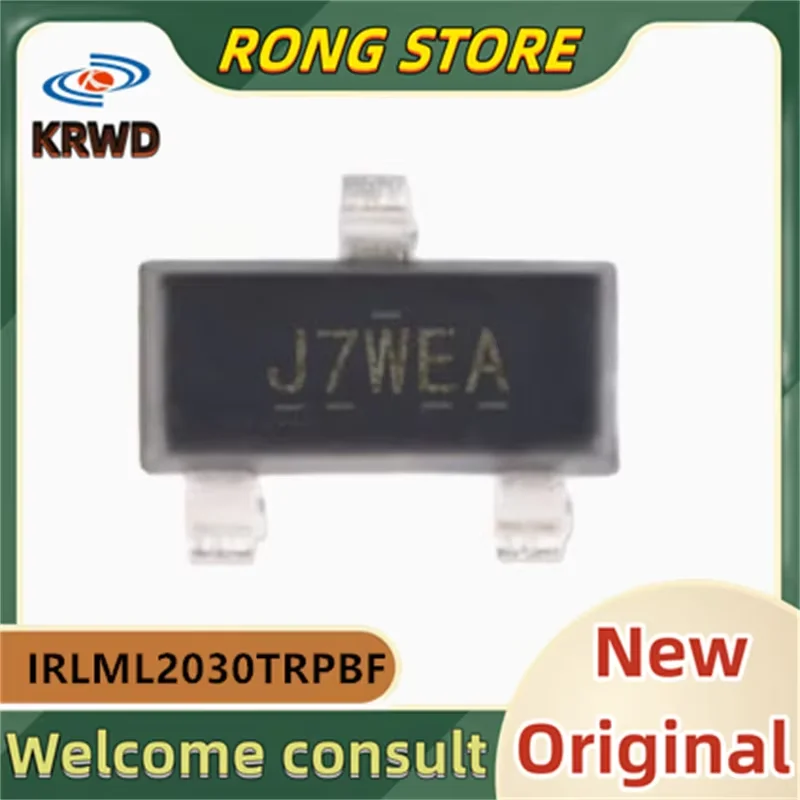 50 Uds J7WEA nuevo y Original Chip IC IRLML2030TRPBF IRLML2030 SOT-23 canal N 2,7 A/30V transistor MOS de efecto de campo