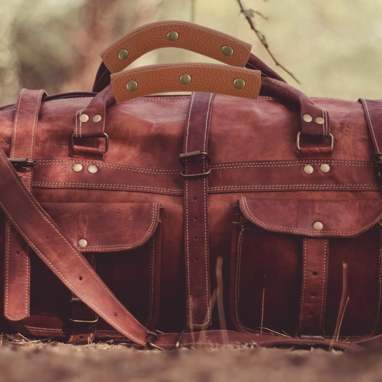 2 قطعة أغطية مقبض الأمتعة بولي Soft قبضة لينة تخفيف الضغط حقيبة مقبض يلتف كم لحقيبة حمل حزام الكتف