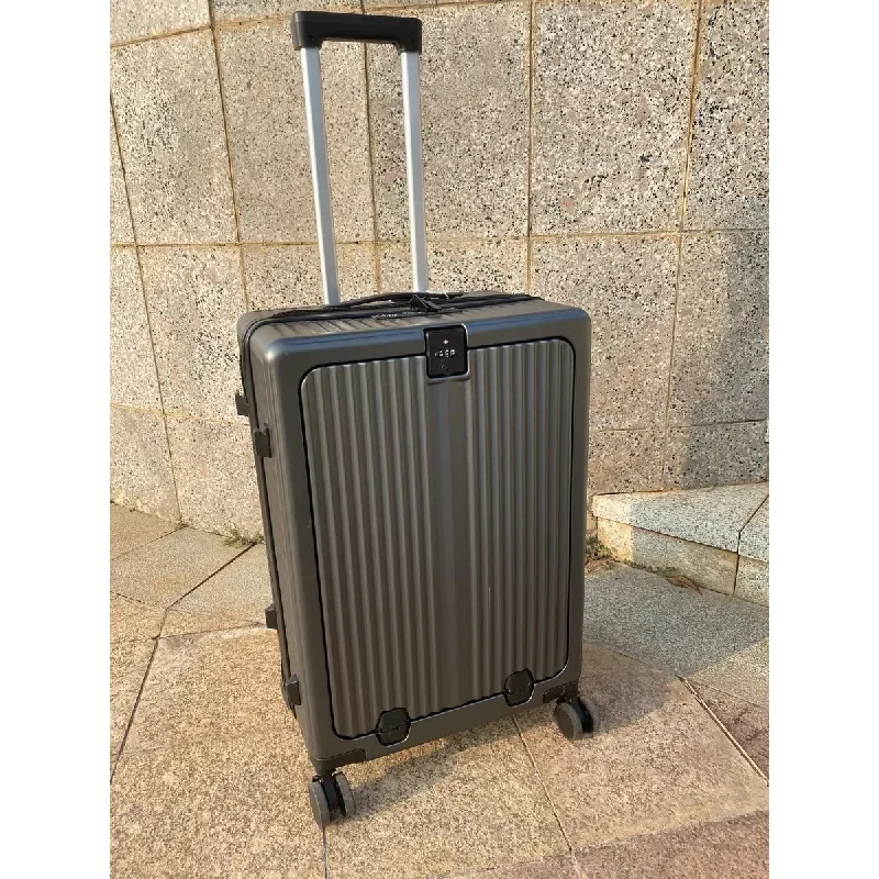 New Luggage Universal Wheel Front Open Cover Large Capacity Women's 26inch Trolley Case Men's 20inch Carry-ons Password Suitcase