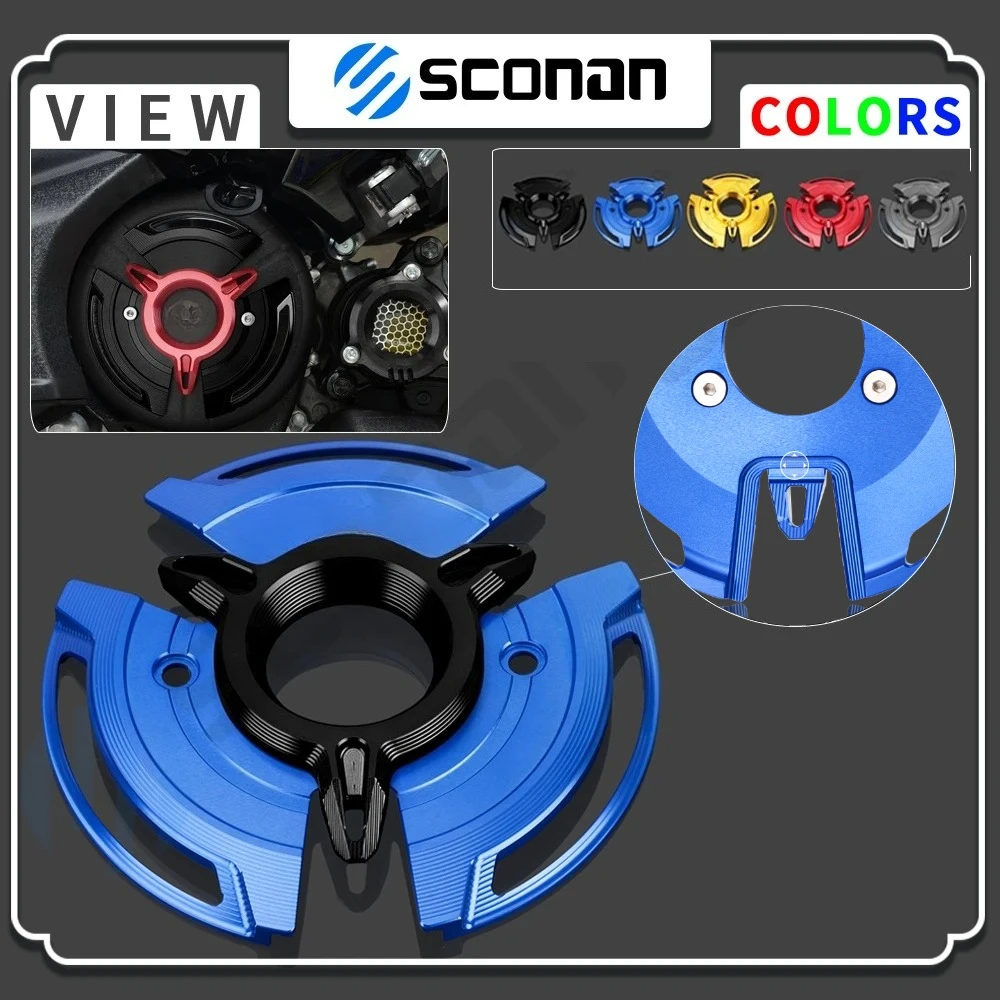 

Аксессуары для мотоциклов для TMAX 560 TMAX 560 TECHMAX 2020 2021 2022, алюминиевая боковая защитная крышка двигателя с ЧПУ, декоративная защита