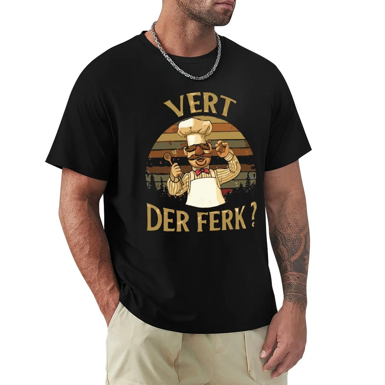 

Vert Der Ferk Retrocolor Cool And Funny Short Sleeved Casual Fashion Cotton T-shirt Tee Shirts