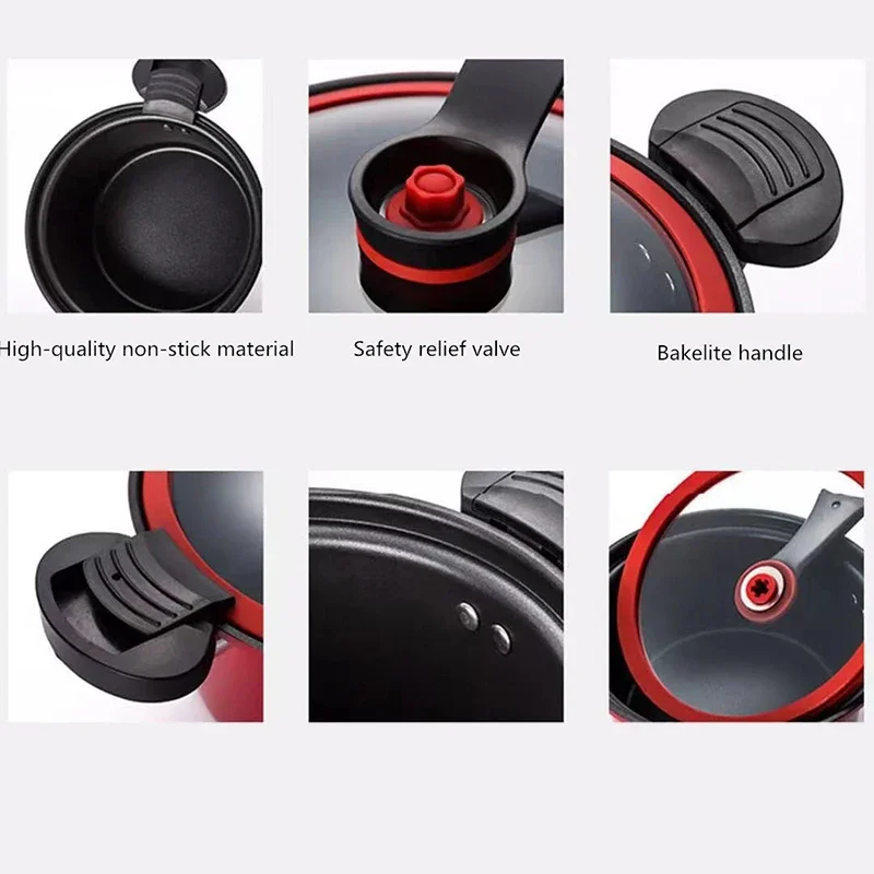 3.5L Pressure Cooker Safety Explosion-Proof Pressure Cooker Electric Pressure Cooker Large Capacity Kitchen Pressure Cooker T