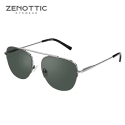 ZENOTTIC Fashion Pilot UV400 Protection Sunglasses For Men Fashion Oversized Retro Sun Glasses Women Shades