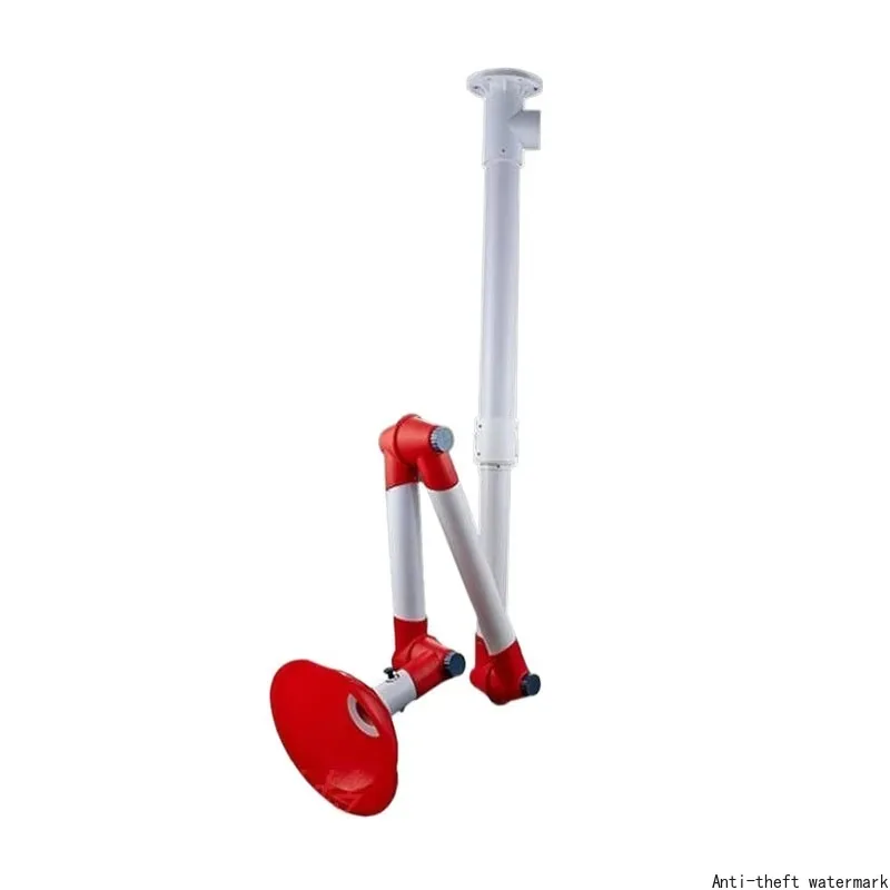2026 - Ceiling-mounted portable adjustable plastic fume hood, laboratory fume extraction tool, mobile vacuum cleaner.