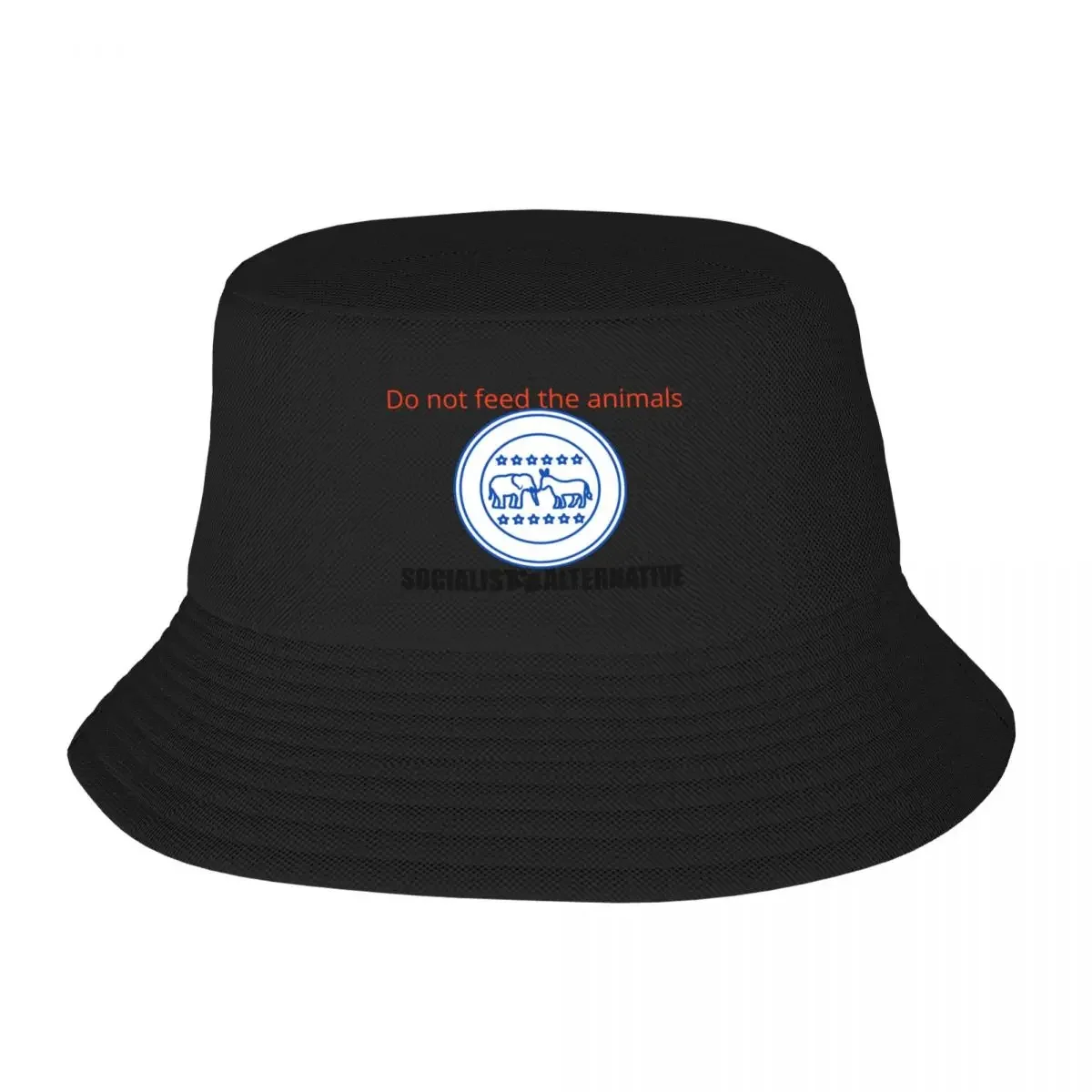 Copy of Do not feed the animals Bucket Hat Wild Ball Hat Vintage black Men's Luxury Women's