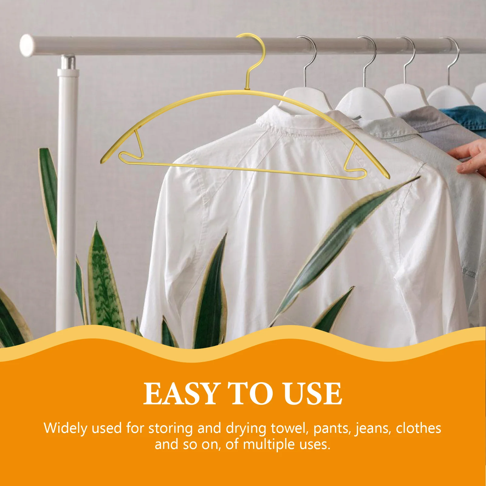 

5 Pcs Jacket Hanger Metal Shirt Coat Hangers Drying Clothes for Pants Jeans Space Saving Trousers Clothing Support Shirts