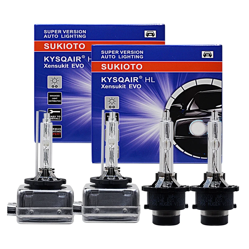 

2026 1 Pair 12V 35W D1S D2R D2S Hi/Lo HID Xenon Car Light Headlight Bulb D3S 4300K 6000K 8000K 10000K D4R D4S HID Headlamp 55W
