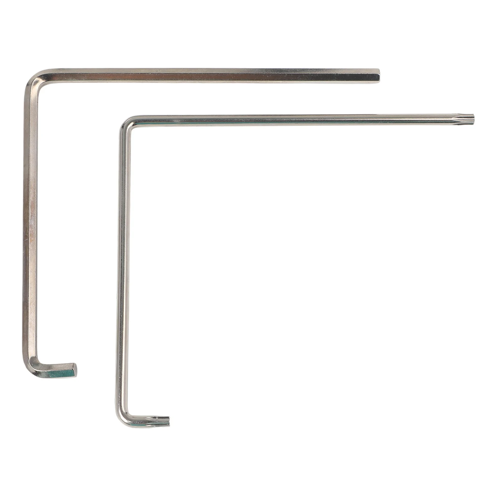 2-teiliges Fahrrad-Wartungs- und Einstellwerkzeug-Set, 2 gebogene 4-mm-Sechskantschlüssel und TX15-Schlüssel-Set, Stahl-Einstellschlüssel für Renovierungsarbeiten