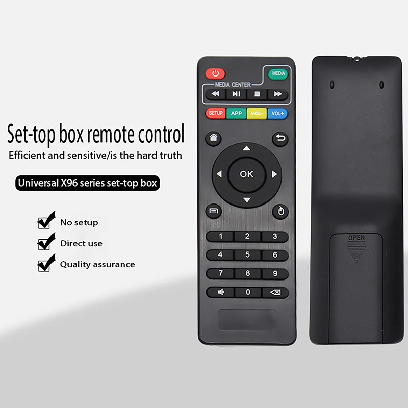 1Pc Infrared TV Remote Control Replacement For MXQ X96 H96 MAX/V88/TX6/T95X Universal Set-Top Box TV Box Remote Control