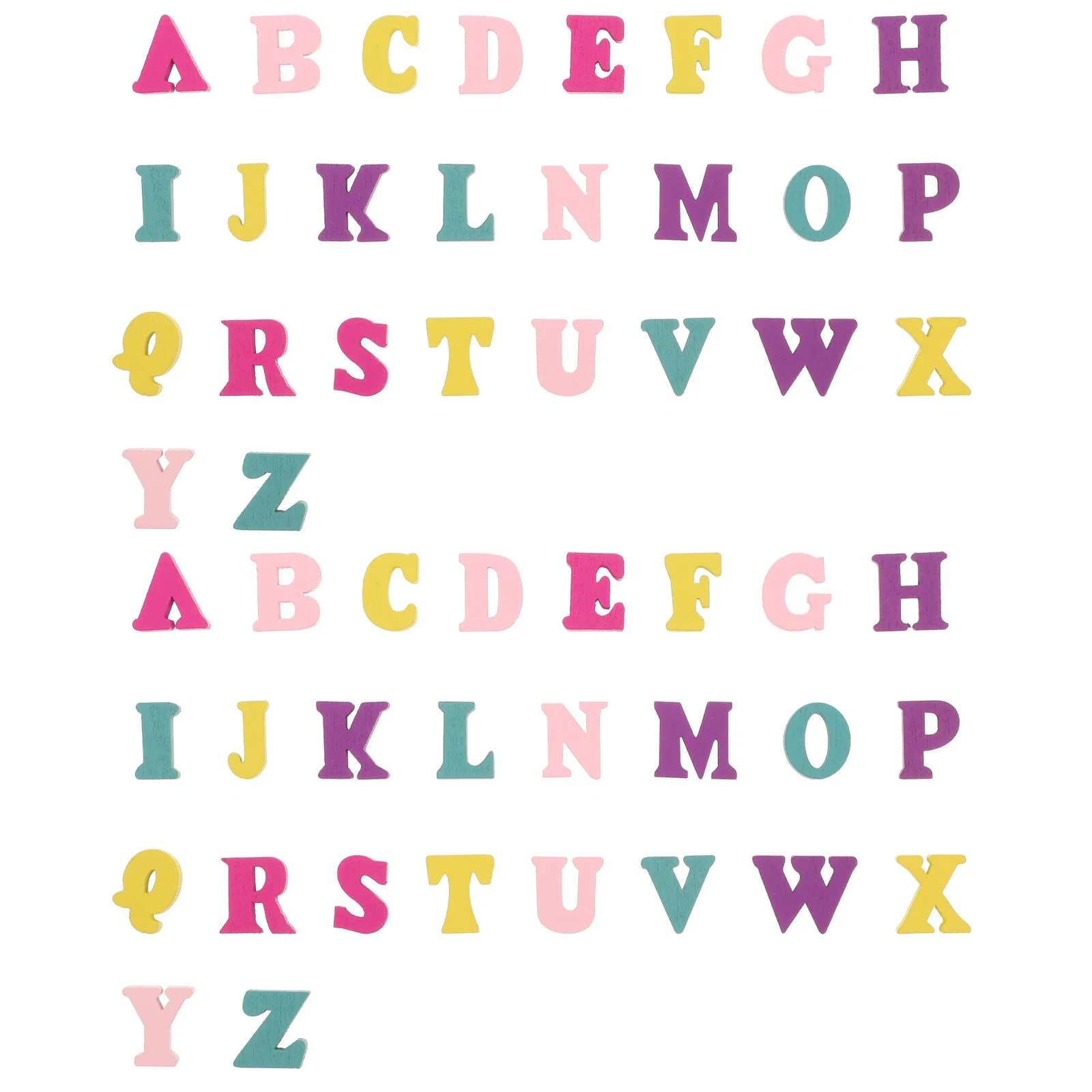 

200 Pcs Wooden Alphabet Crafts English Letter Chips Block Letters Handmade Arts Kids Montessori Educational Toys Creative