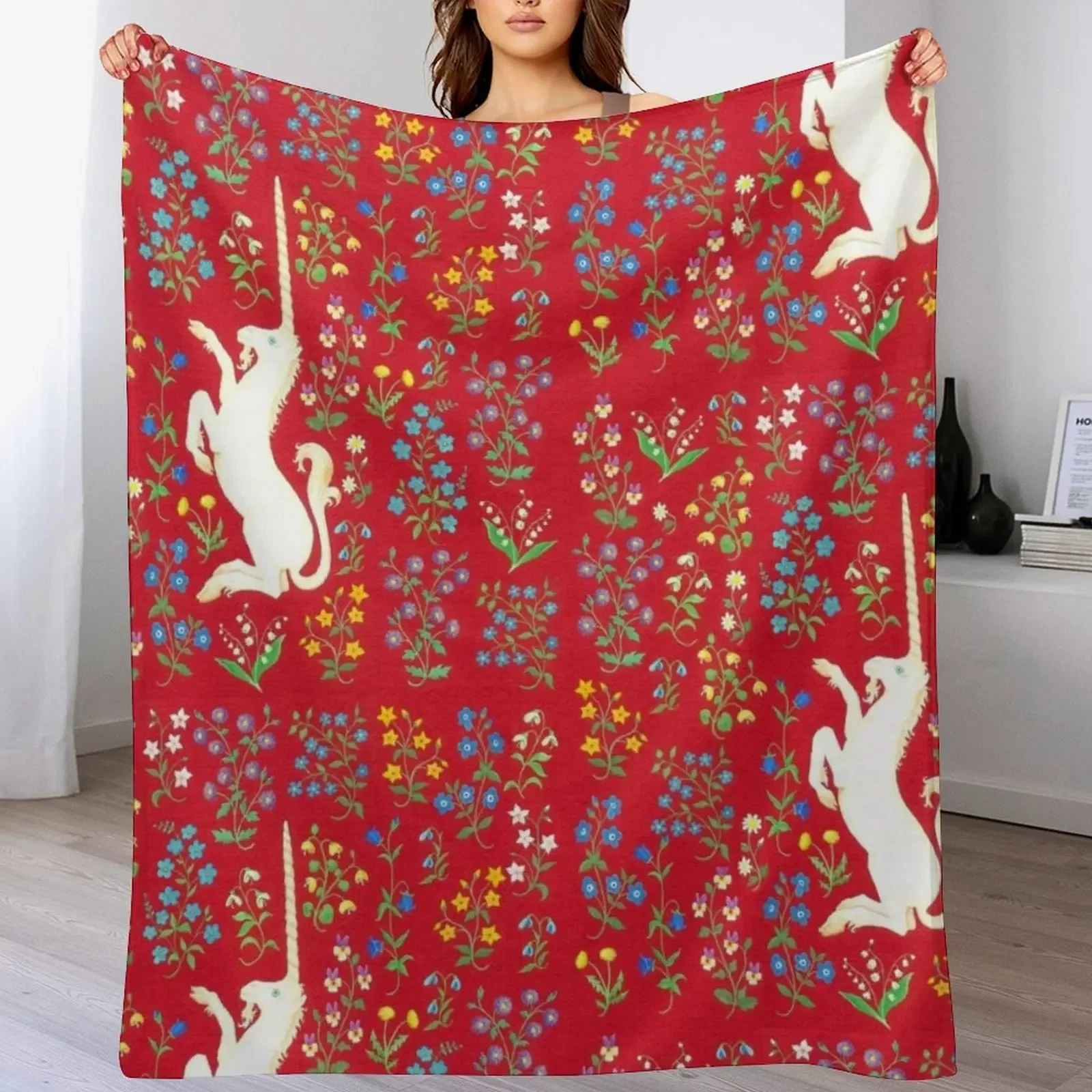 

Unicorn Throw Blanket Fuzzy Plush Throw Blanket for Sofa Chair