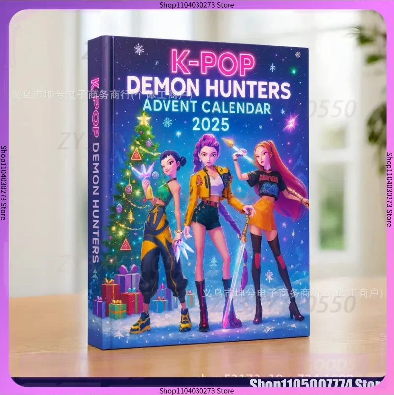 

В наличии Рождество Kpop Demon Hunting 24 шт. Адвент-календарь-сюрприз слепая коробка K pop куклы коробки на Хэллоуин фигурки подарки детские игрушки