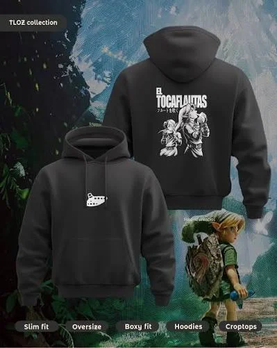The Legend of Zelda 40th Anniversary Hoodie Black Print Pullover Sweatshirt Men Women Game Link Graphic Hoodies Streetwear