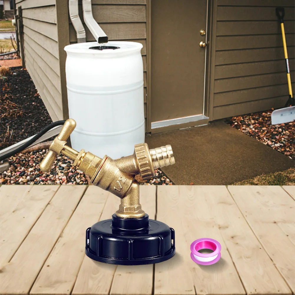 

1/2 Inch 15mm IBC Brass Valve Accessory Resistant Tap For Outdoor Use Quick Installation Water Faucet Watering Equipment