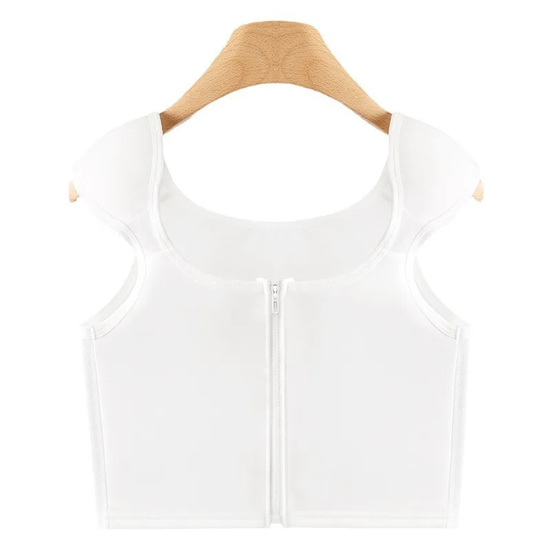 

Prayger New Cos Tops Women Straight Shoulder Shapers Slimming Chest Vest Invisible Body Underwear